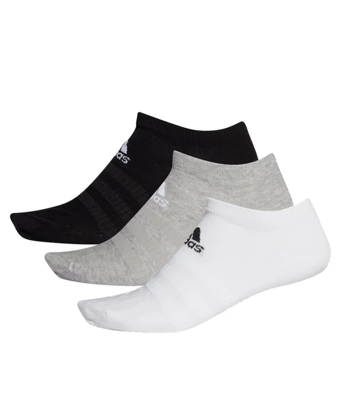ADIDAS MEN'S LIGHT LOW-CUT SOCKS - 3 PACK WHITE/GREY/BLACK sold by Pro Hockey Life