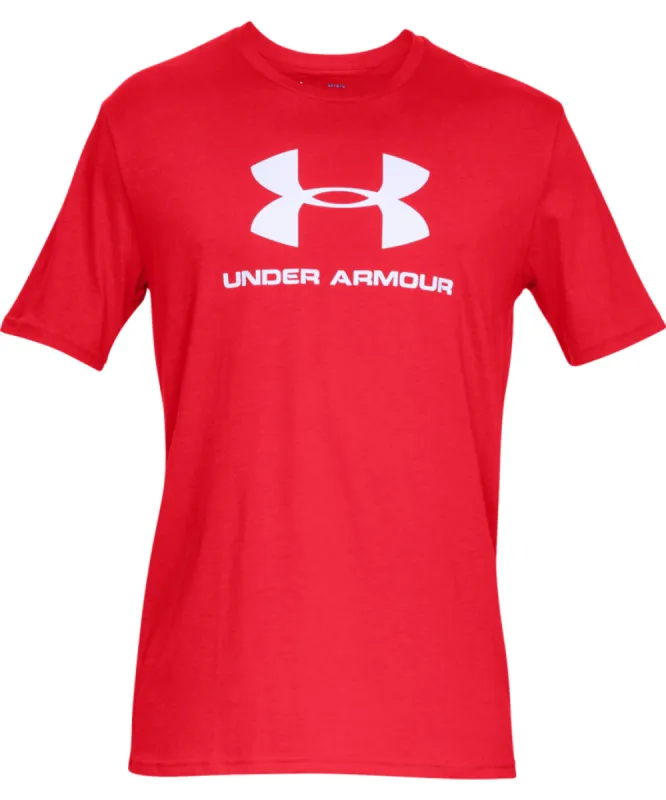 Under Armour Sportstyle Logo Adult Short Sleeve Shirt - Red sold by Pro Hockey Life