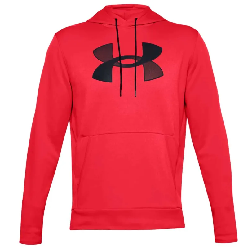 UNDER ARMOUR MEN'S ARMOUR FLEECE BIG LOGO HOODIE - RED/BLACK sold by Pro Hockey Life
