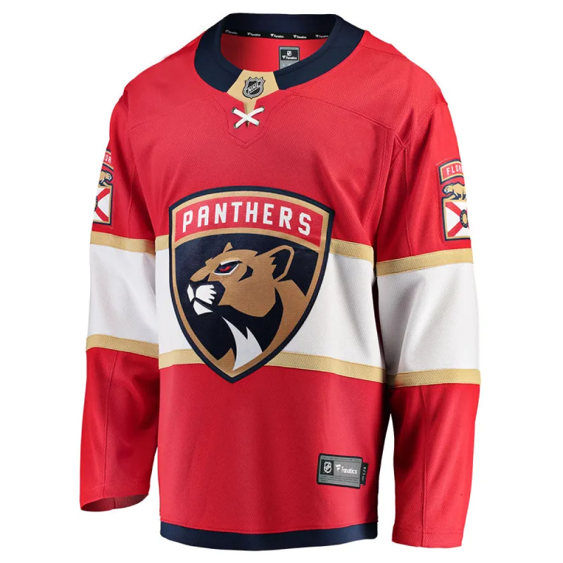 Fanatics Florida Panthers Adult Home Breakaway Jersey sold by Pro Hockey Life
