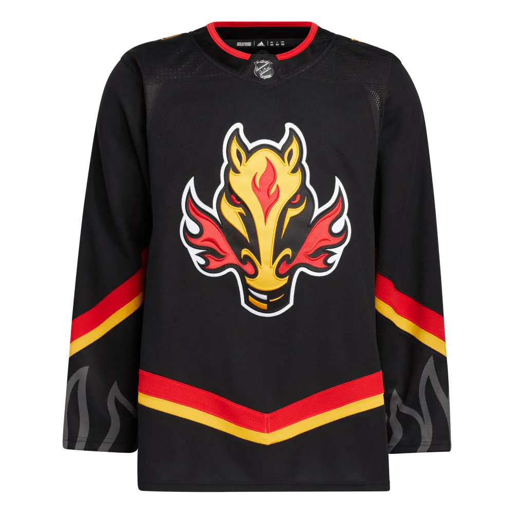 ADIDAS CALGARY FLAMES PRIME AUTHENTIC BLACK THIRD JERSEY sold by Pro Hockey Life
