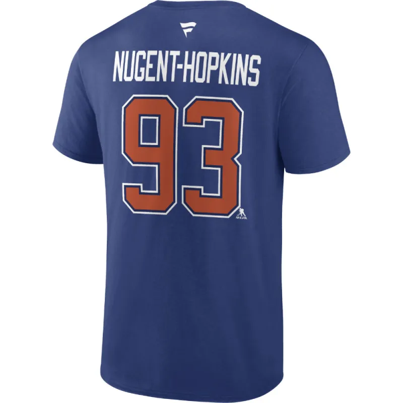 Fanatics Edmonton Oilers Ryan Nugent-Hopkins Name And Number T Shirt sold by Pro Hockey Life