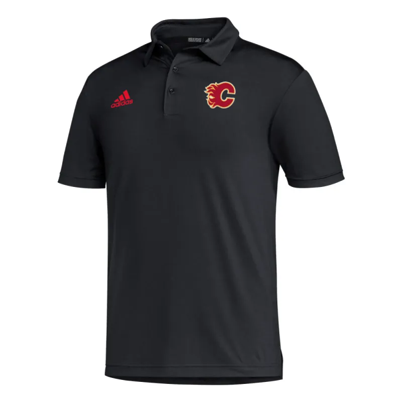 Adidas Calgary Flames 22 Golf Polo Shirt sold by Pro Hockey Life