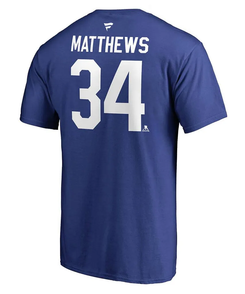 AUSTON MATTHEWS TORONTO MAPLE LEAFS FANATICS MEN'S NAME AND NUMBER T SHIRT sold by Pro Hockey Life