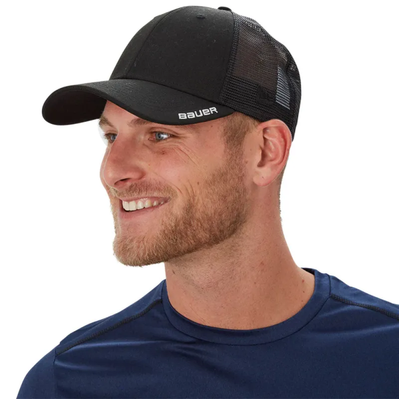 BAUER NE TEAM 9FORTY BLACK ADJUSTABLE HAT sold by Pro Hockey Life
