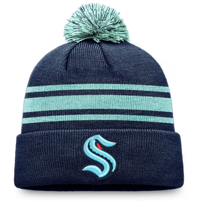 FANATICS SEATTLE KRAKEN SPECIAL EDITION 2.0 CUFFED BEANIE WITH POM sold by Pro Hockey Life