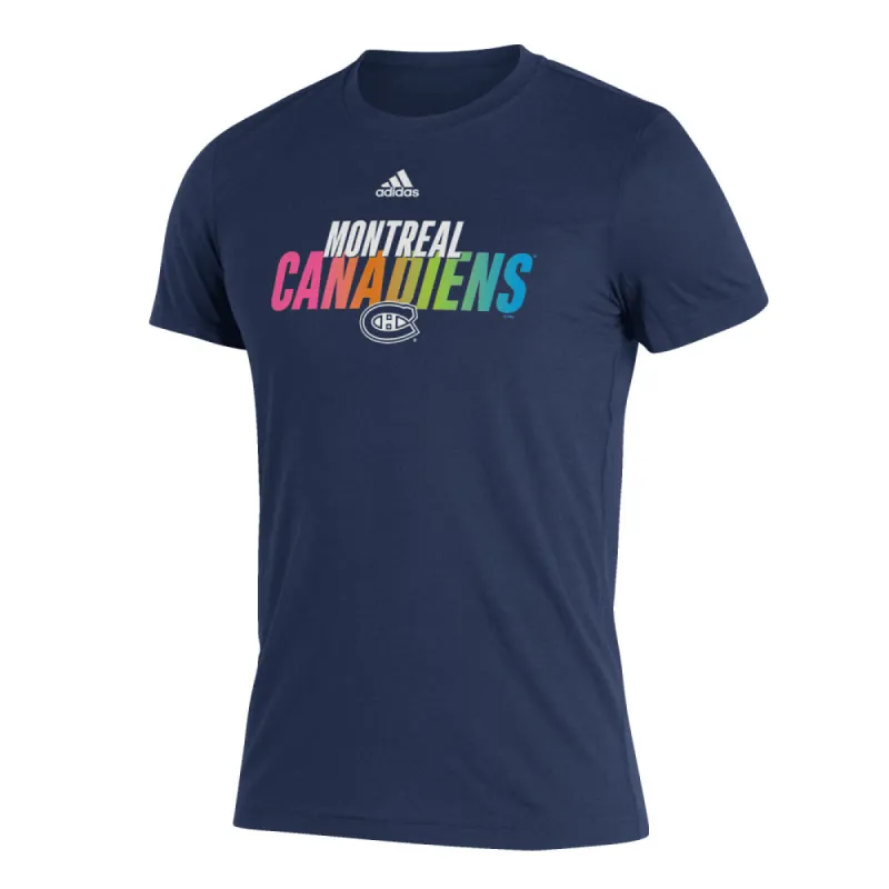 Adidas Montreal Canadiens Blend Navy T Shirt sold by Pro Hockey Life