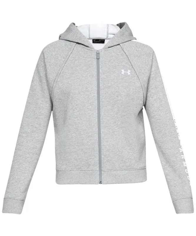 Under Armour Women'S Rival Fleece Fz Hoodie - Grey sold by Pro Hockey Life
