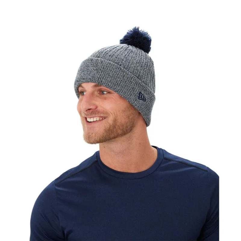BAUER NE TEAM MARL ADULT POM KNIT TOQUE - HEATHER GREY/BLUE sold by Pro Hockey Life