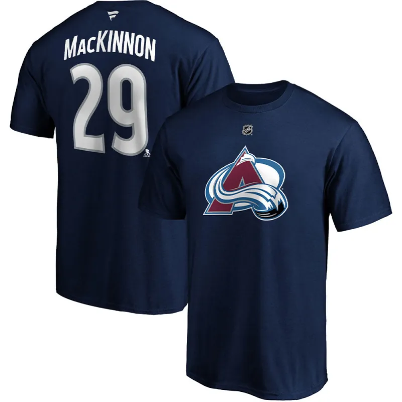 Fanatics Colorado Avalanche Nathan Mackinnon Name And Number T Shirt sold by Pro Hockey Life