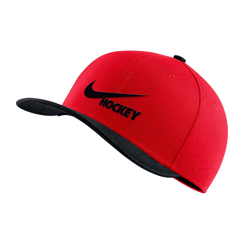 NIKE ADULT DRI-FIT SWOOSH RED/BLACK FLEX HAT sold by Pro Hockey Life