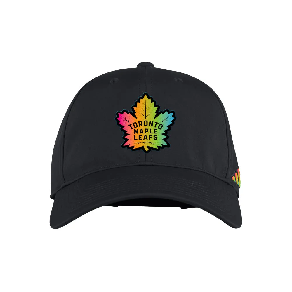 Adidas Toronto Maple Leafs Slouch Adjustable Black Hat sold by Pro Hockey Life