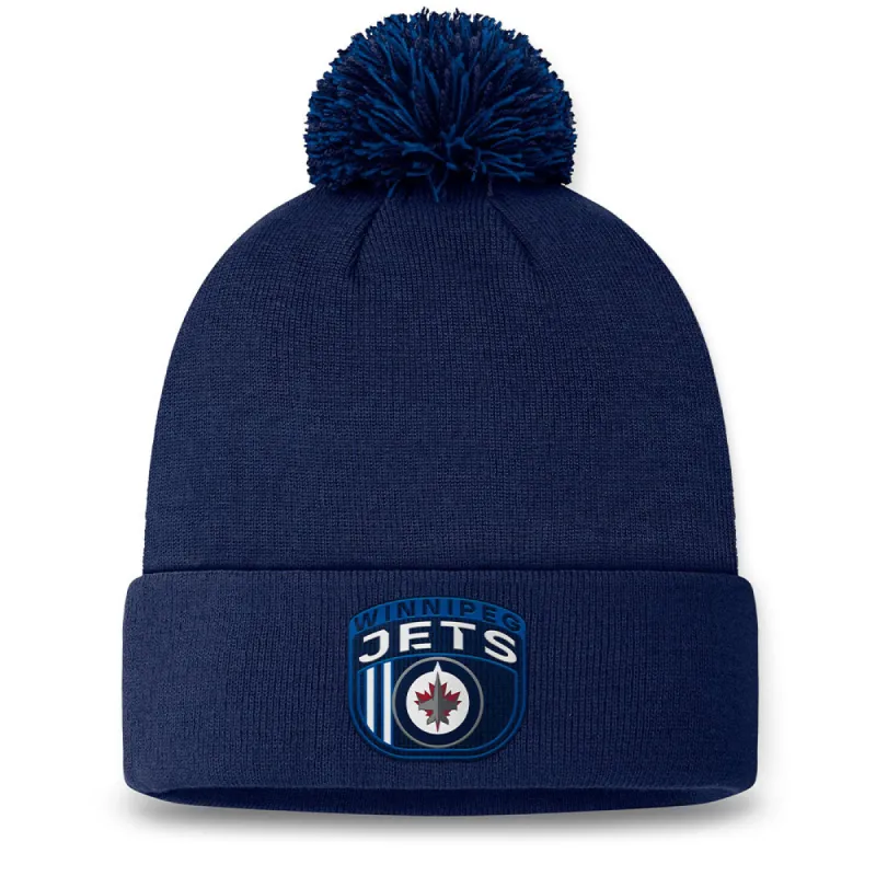 FANATICS WINNIPEG JETS AUTHENTIC PRO 2024 DRAFT CUFFED POM TOQUE sold by Pro Hockey Life
