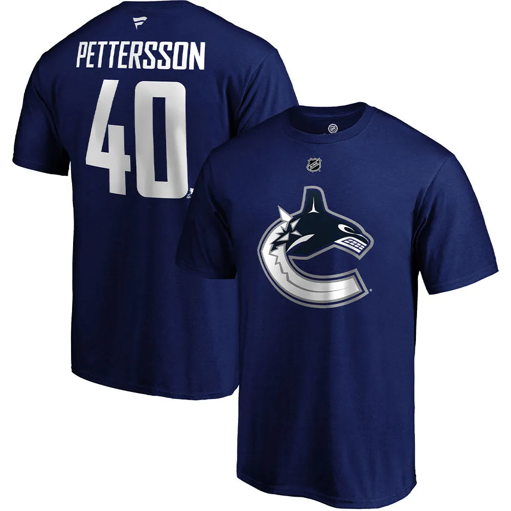 Fanatics Vancouver Canucks Elias Pettersson Name And Number T Shirt sold by Pro Hockey Life