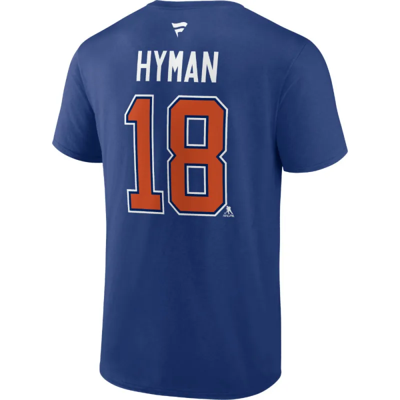 Fanatics Edmonton Oilers Zach Hyman Name And Number T Shirt sold by Pro Hockey Life
