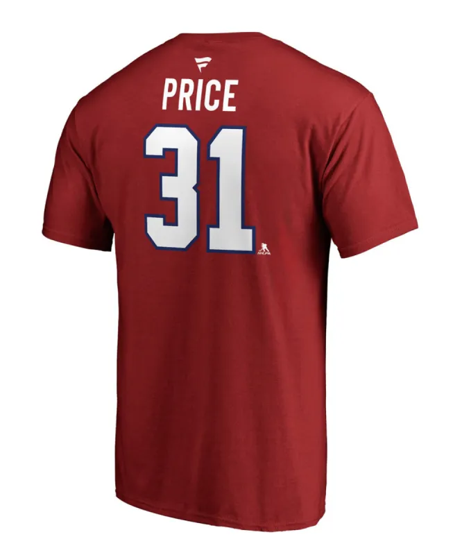 CAREY PRICE MONTREAL CANADIENS FANATICS MEN'S NAME AND NUMBER T SHIRT sold by Pro Hockey Life