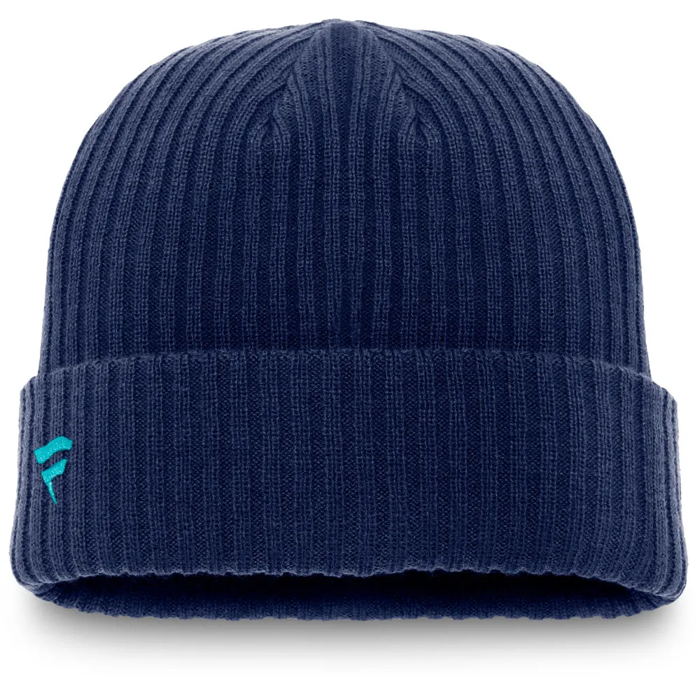 Fanatics Seattle Kraken Core Knit Toque Blue sold by Pro Hockey Life product image thumbnail 2