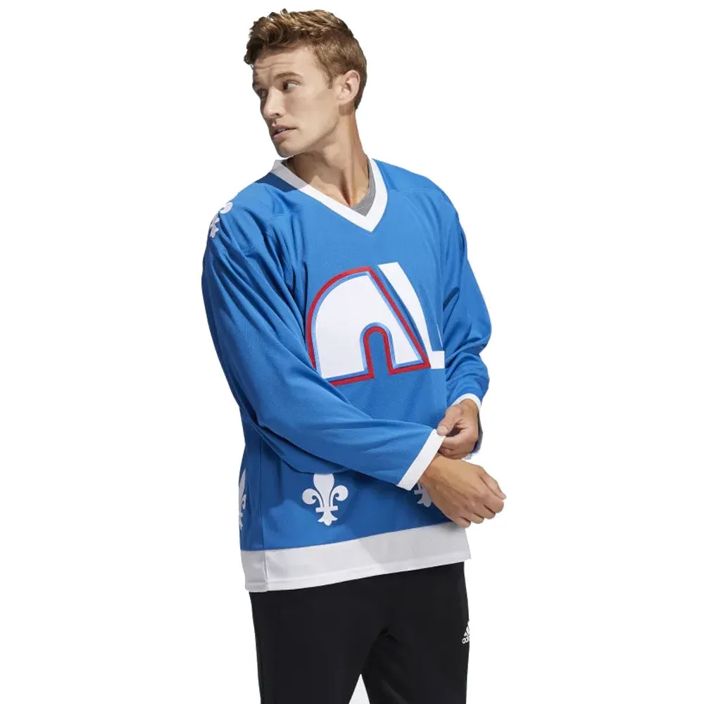 Quebec Nordiques Adidas Team Classics Adult Blue Hockey Jersey sold by Pro Hockey Life product image thumbnail 2