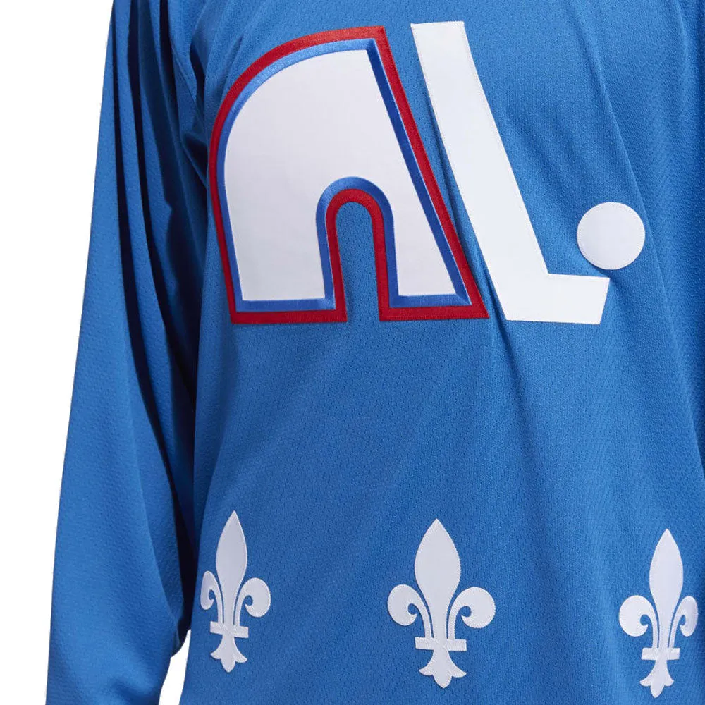 Quebec Nordiques Adidas Team Classics Adult Blue Hockey Jersey sold by Pro Hockey Life product image thumbnail 4