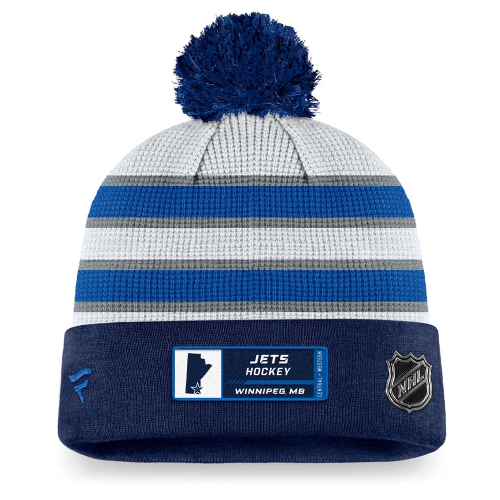 WINNIPEG JETS FANATICS MEN'S AUTHENTIC PRO DRAFT CUFF POM KNIT TOQUE sold by Pro Hockey Life product image thumbnail 2