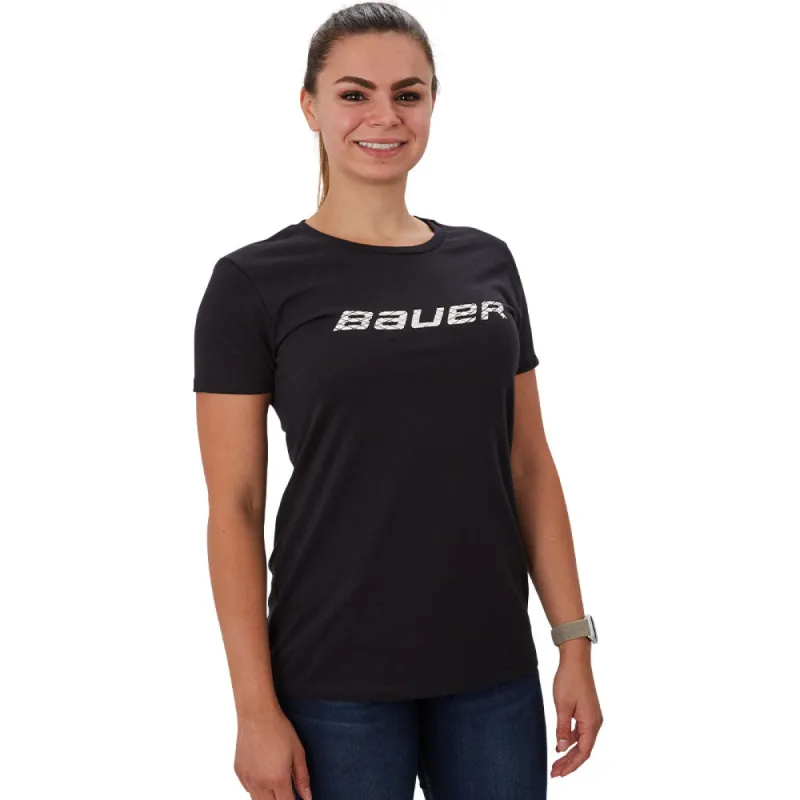 Bauer Core Women'S Crew Graphic T Shirt - Black sold by Pro Hockey Life