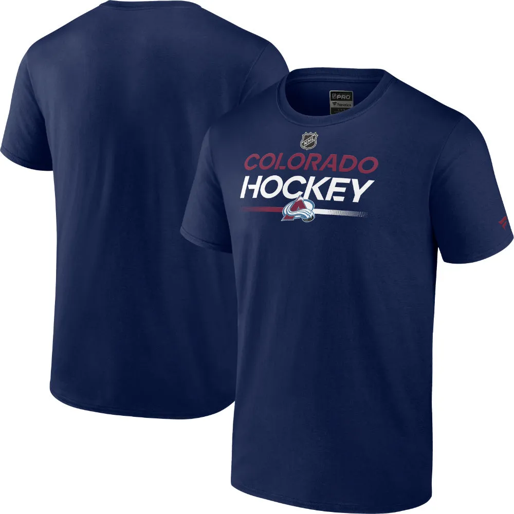 Fanatics Colorado Avalanche Authentic Pro Prime Adult T Shirt sold by Pro Hockey Life product image thumbnail 3