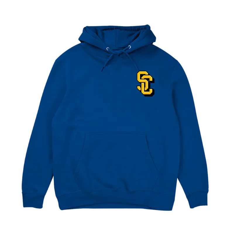 SPITTIN CHICLETS VARSITY GRAPHIC BLUE HOODIE sold by Pro Hockey Life