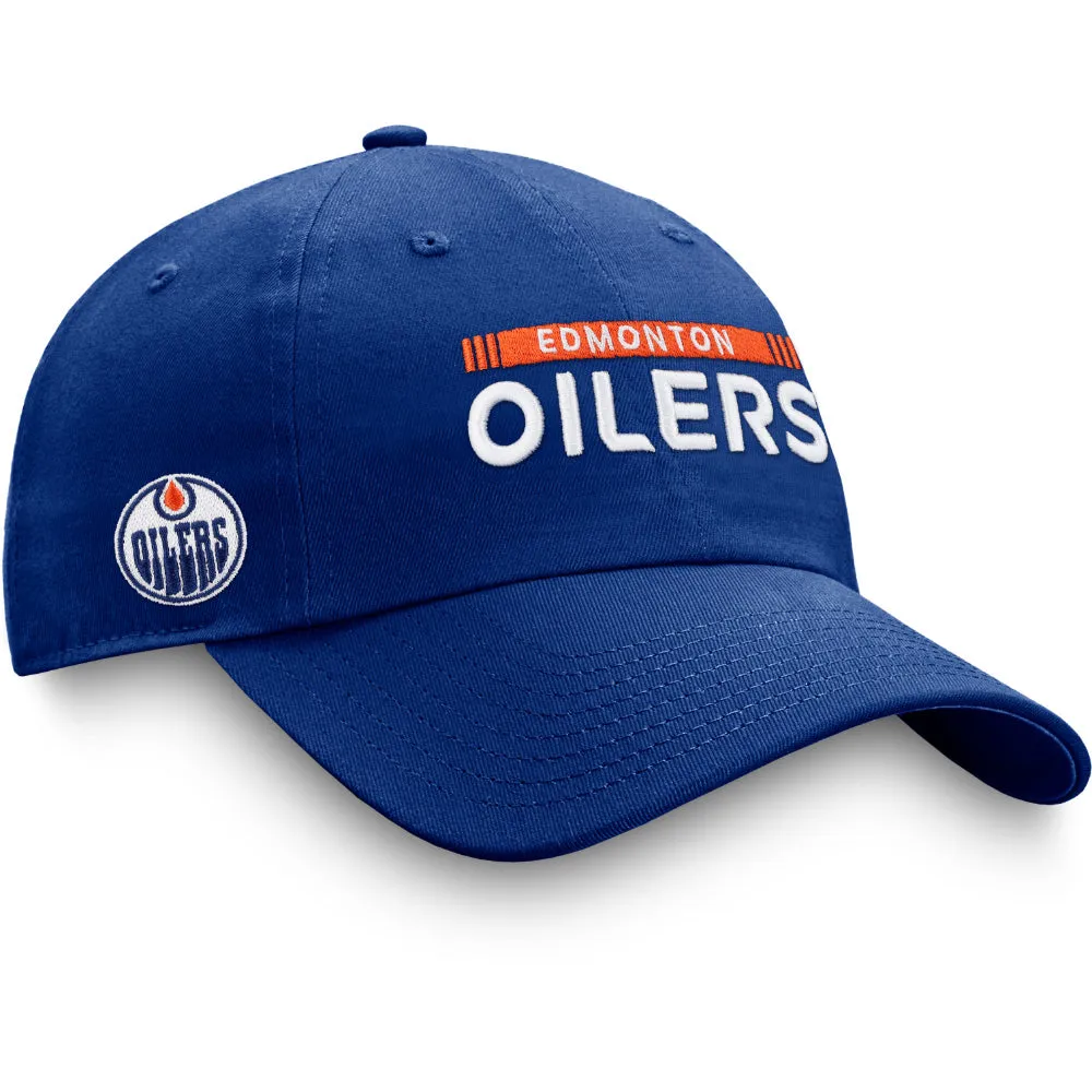 FANATICS EDMONTON OILERS AUTHENTIC PRO RINK ADJUSTABLE HAT sold by Pro Hockey Life product image thumbnail 3