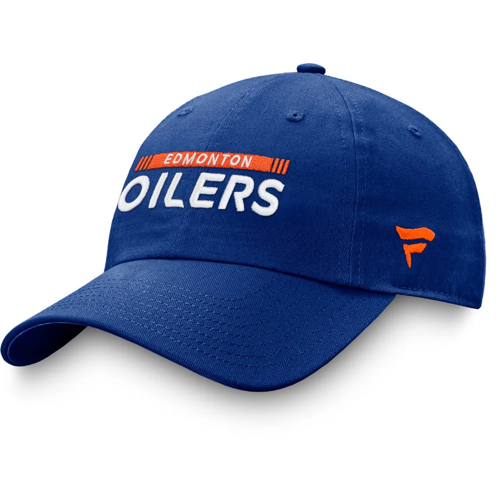 FANATICS EDMONTON OILERS AUTHENTIC PRO RINK ADJUSTABLE HAT sold by Pro Hockey Life