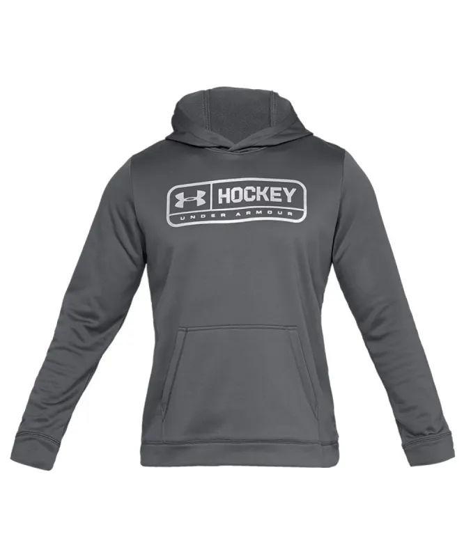 UNDER ARMOUR ADULT UA HOCKEY JOCK TAG HOODIE  - GREY sold by Pro Hockey Life