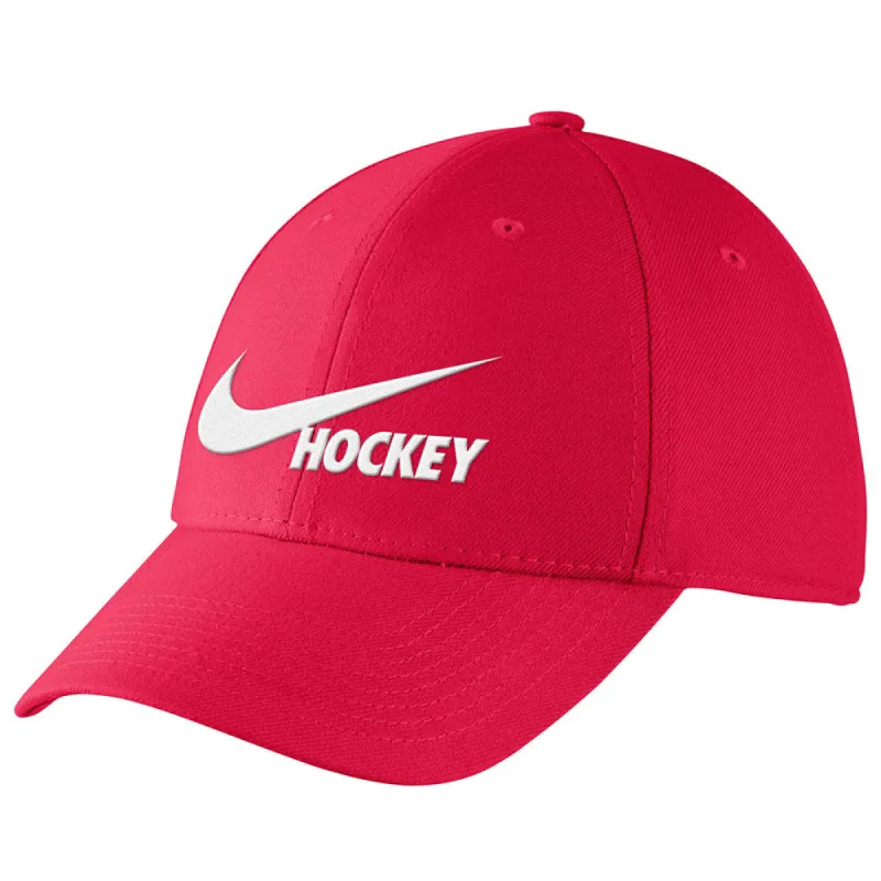 NIKE MEN'S DRI-FIT SWOOSH FLEX HAT - RED sold by Pro Hockey Life