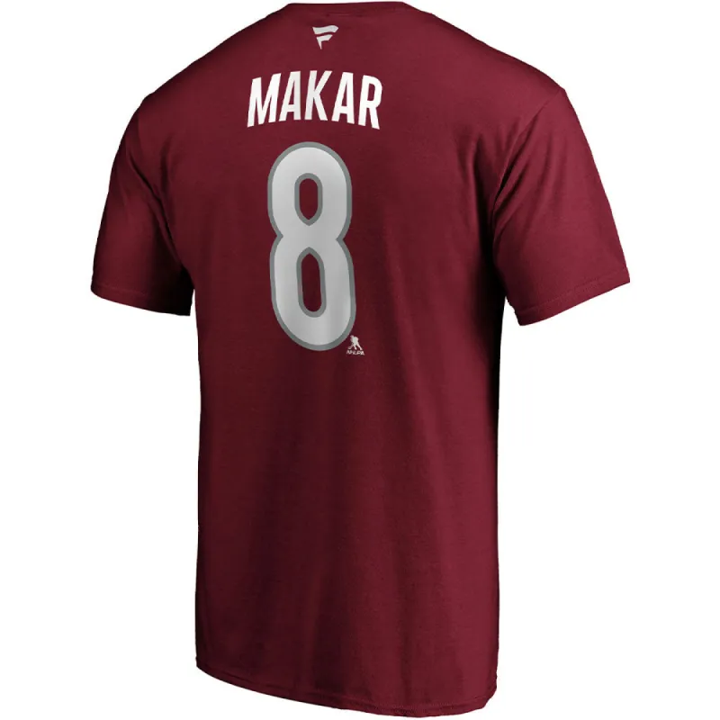 Fanatics Colorado Avalanche Cale Makar Burgandy Name And Number T Shirt sold by Pro Hockey Life