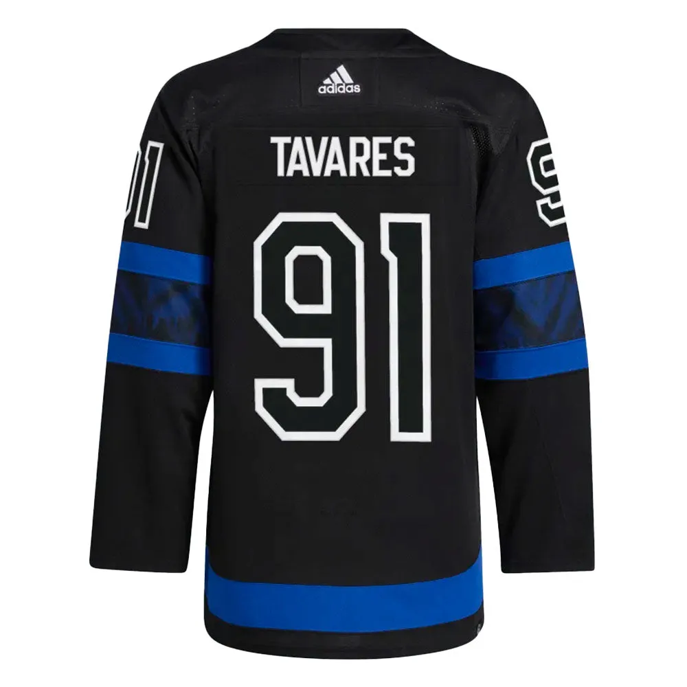 JOHN TAVARES TORONTO MAPLE LEAFS x DREW HOUSE ADIDAS ADIZERO PRIMEGREEN AUTHENTIC BLACK REVERSIBLE THIRD JERSEY sold by Pro Hockey Life