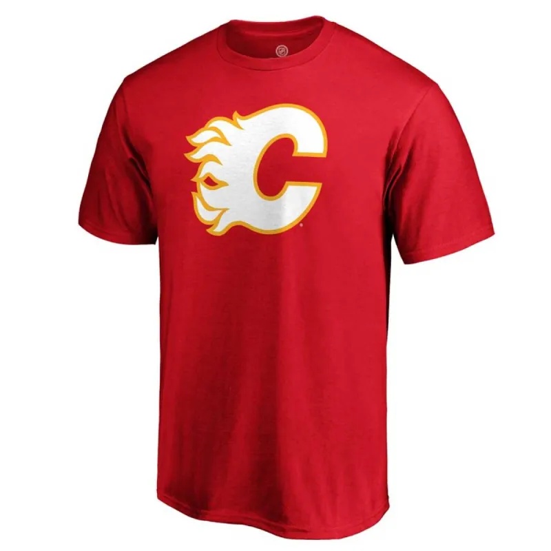 Calgary Flames Fanatics Adult Primary Logo Shirt sold by Pro Hockey Life