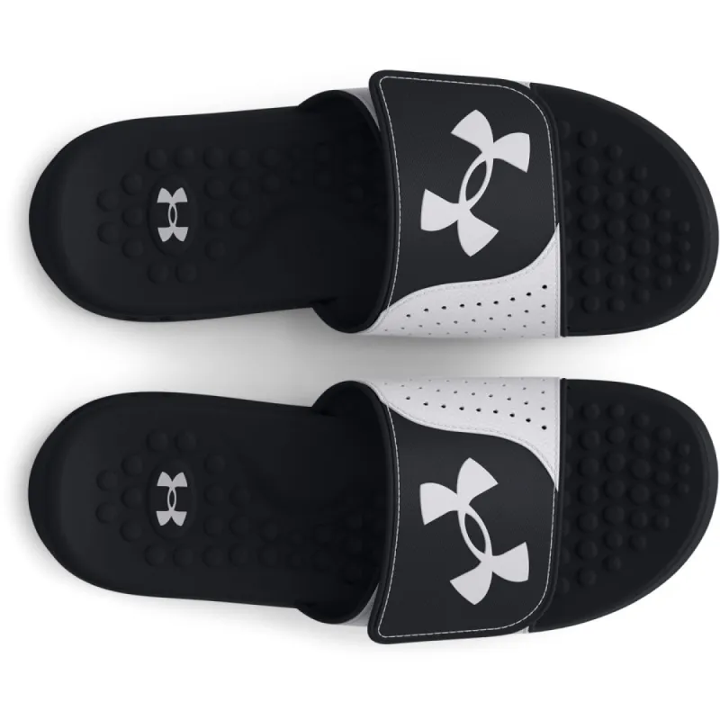 UNDER ARMOUR IGNITE 7 BLACK/WHITE SLIDES sold by Pro Hockey Life