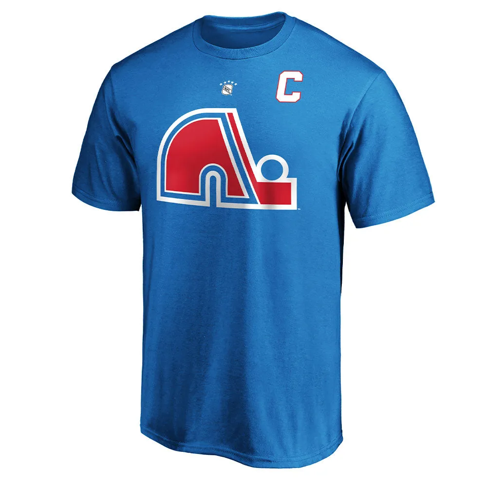 Joe Sakic Quebec Nordiques Fanatics Adult Heritage T Shirt sold by Pro Hockey Life product image thumbnail 2