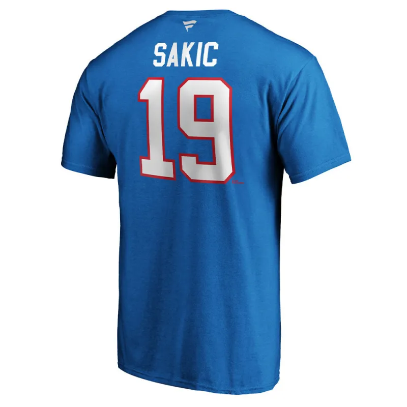 Joe Sakic Quebec Nordiques Fanatics Adult Heritage T Shirt made by Fanatics