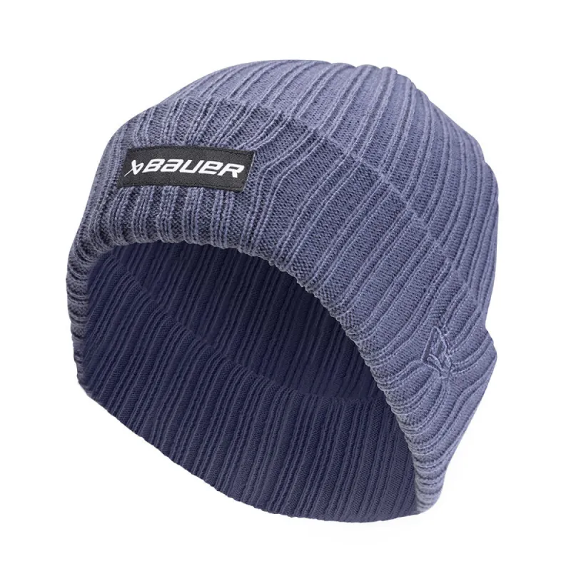 BAUER NE RIBBED BLUE TOQUE WITH PATCH sold by Pro Hockey Life