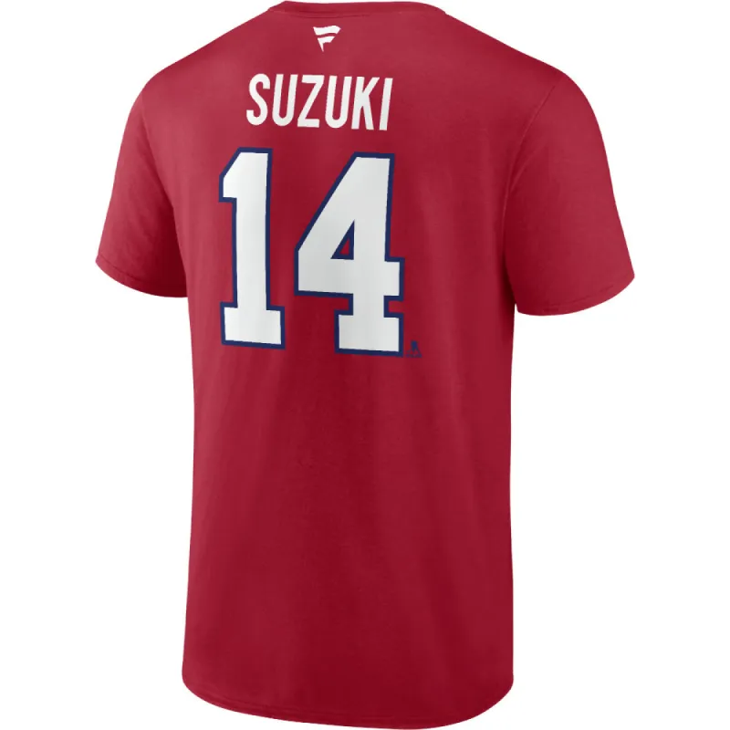 Fanatics Montreal Canadiens Nick Suzuki Name And Number T Shirt made by Pro Hockey Life