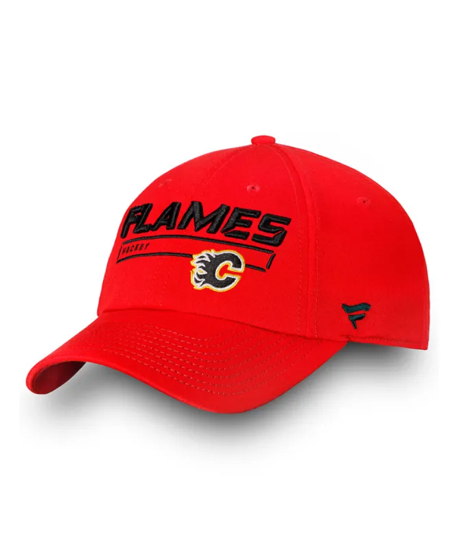 Calgary Flames Fanatics Men'S Rinkside Fundamental Adjustable Hat - Red sold by Pro Hockey Life