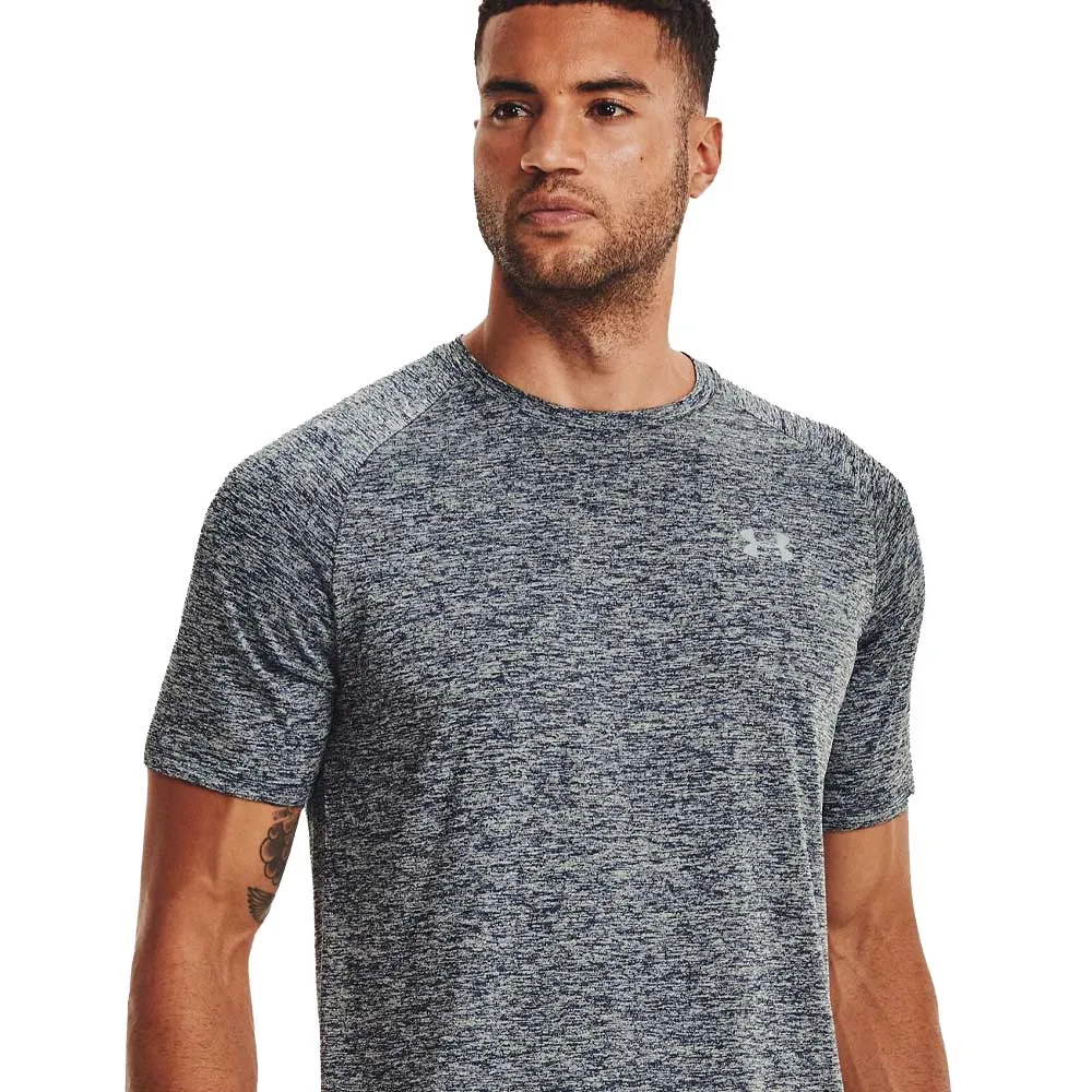 UNDER ARMOUR MEN'S TECH T SHIRT - HEATHER NAVY sold by Pro Hockey Life product image thumbnail 3