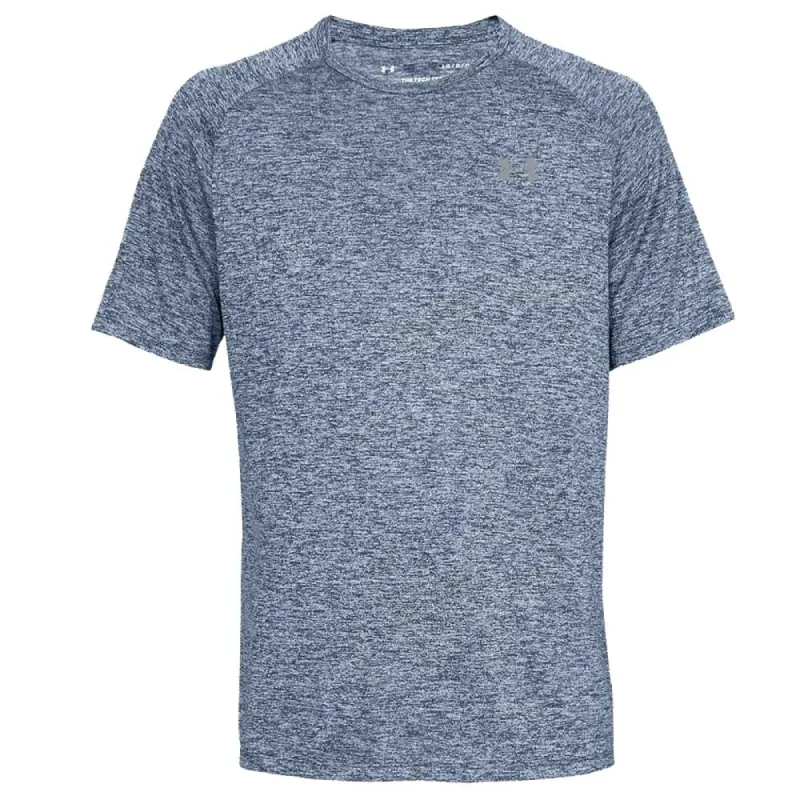 UNDER ARMOUR MEN'S TECH T SHIRT - HEATHER NAVY sold by Pro Hockey Life