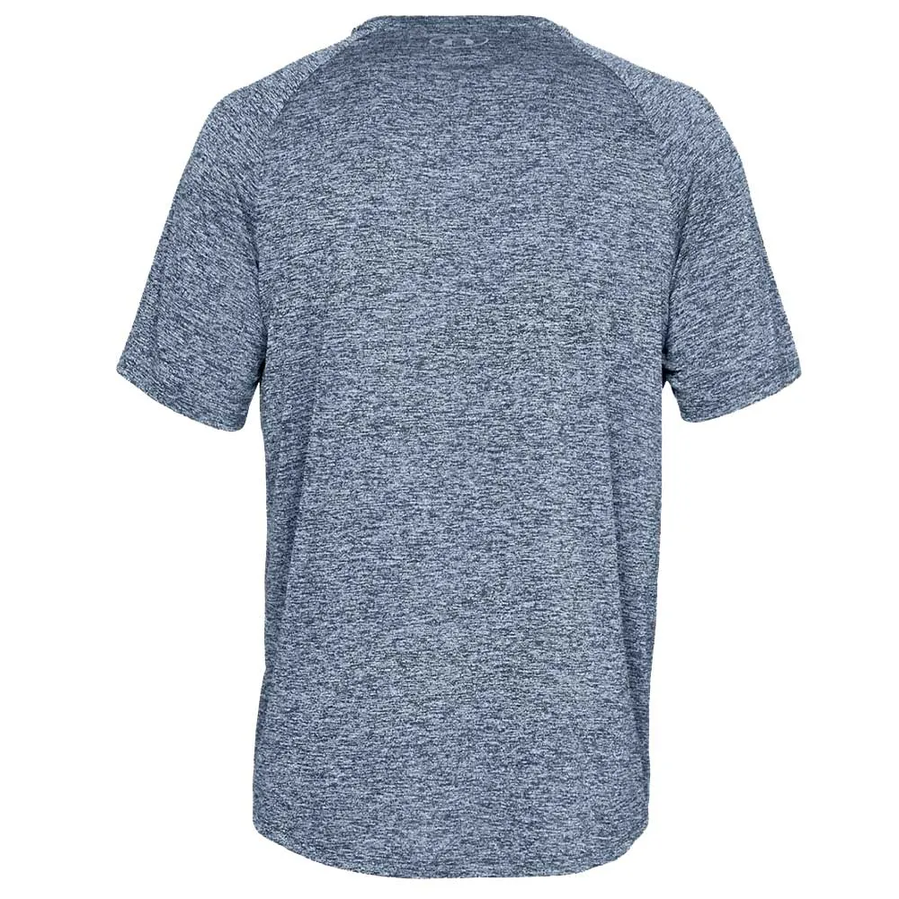 UNDER ARMOUR MEN'S TECH T SHIRT - HEATHER NAVY sold by Pro Hockey Life product image thumbnail 2