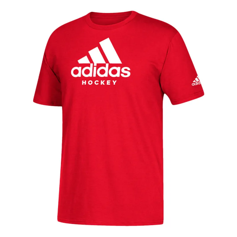 ADIDAS ADULT HOCKEY T SHIRT - RED sold by Pro Hockey Life