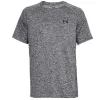 Under Armour Men'S Tech T Shirt - Heather Black sold by Pro Hockey Life