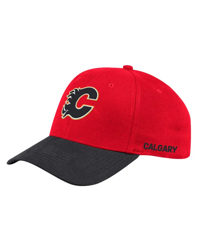 Calgary Flames Adidas Men'S Structured Flex Left City Hat sold by Pro Hockey Life
