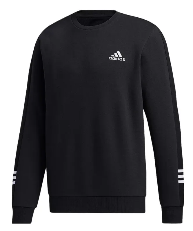 Adidas Adult Cozy Fleece Sweater - Black/White sold by Pro Hockey Life
