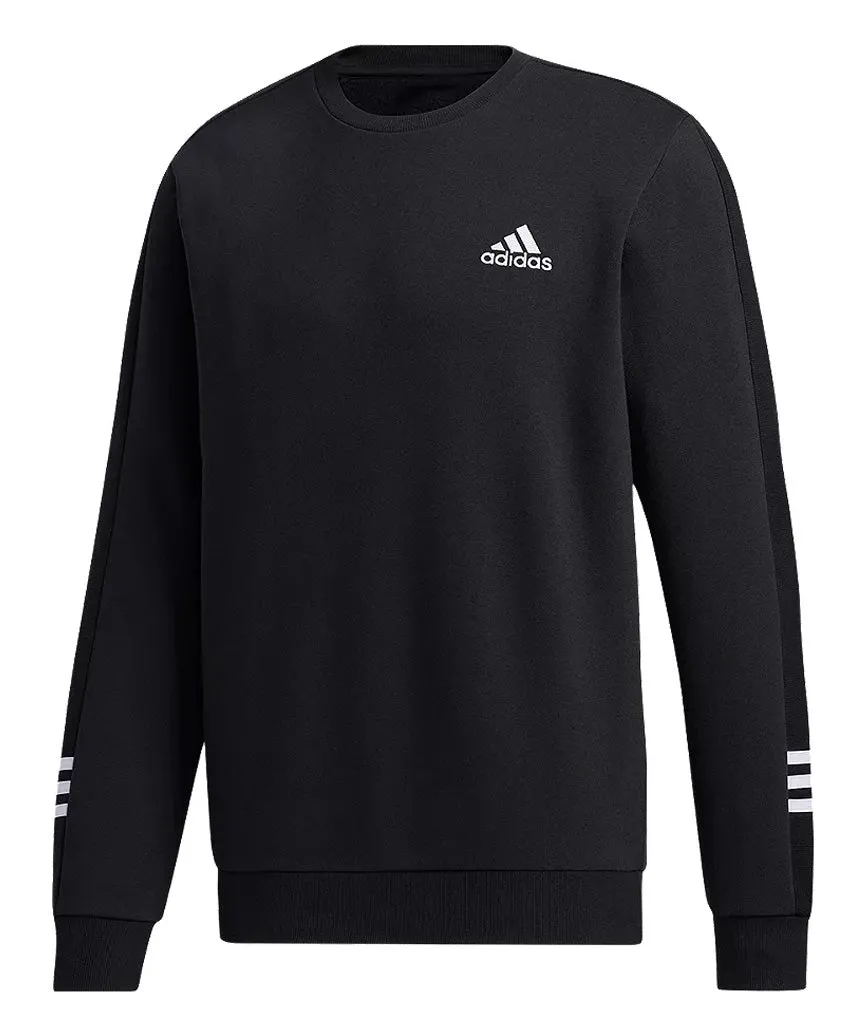 Adidas Adult Cozy Fleece Sweater - Black/White sold by Pro Hockey Life
