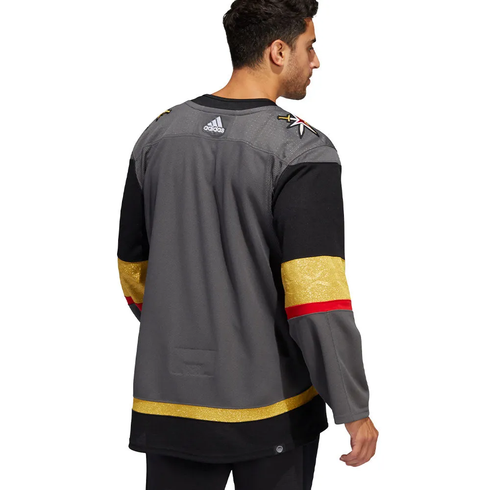 VEGAS GOLDEN KNIGHTS ADIDAS ADIZERO PRIMEGREEN AUTHENTIC GREY HOME JERSEY sold by Pro Hockey Life product image thumbnail 4