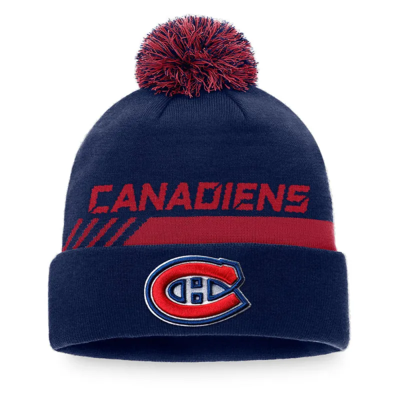 Montreal Canadiens Fanatics Men'S Authentic Pro Locker Room Beanie Cuff Pom Toque sold by Pro Hockey Life